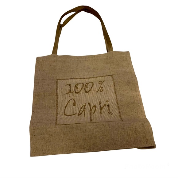 100% Capri Handbags - 100% Capri Shopping Bag Medium Size 14.5x13.5x6
